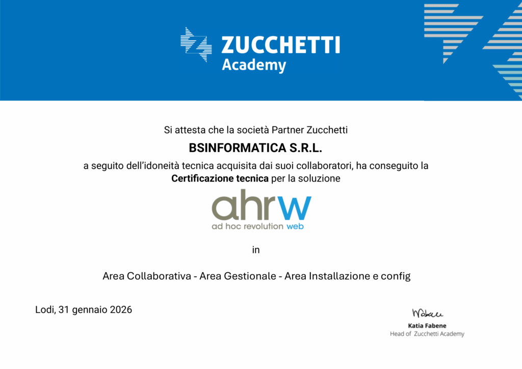 gestionale ad hoc revolution